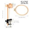 360 Degree Rotation Embroidery Frame Lap Stand Beech Wood Cross Stitch Rack  Desktop Use