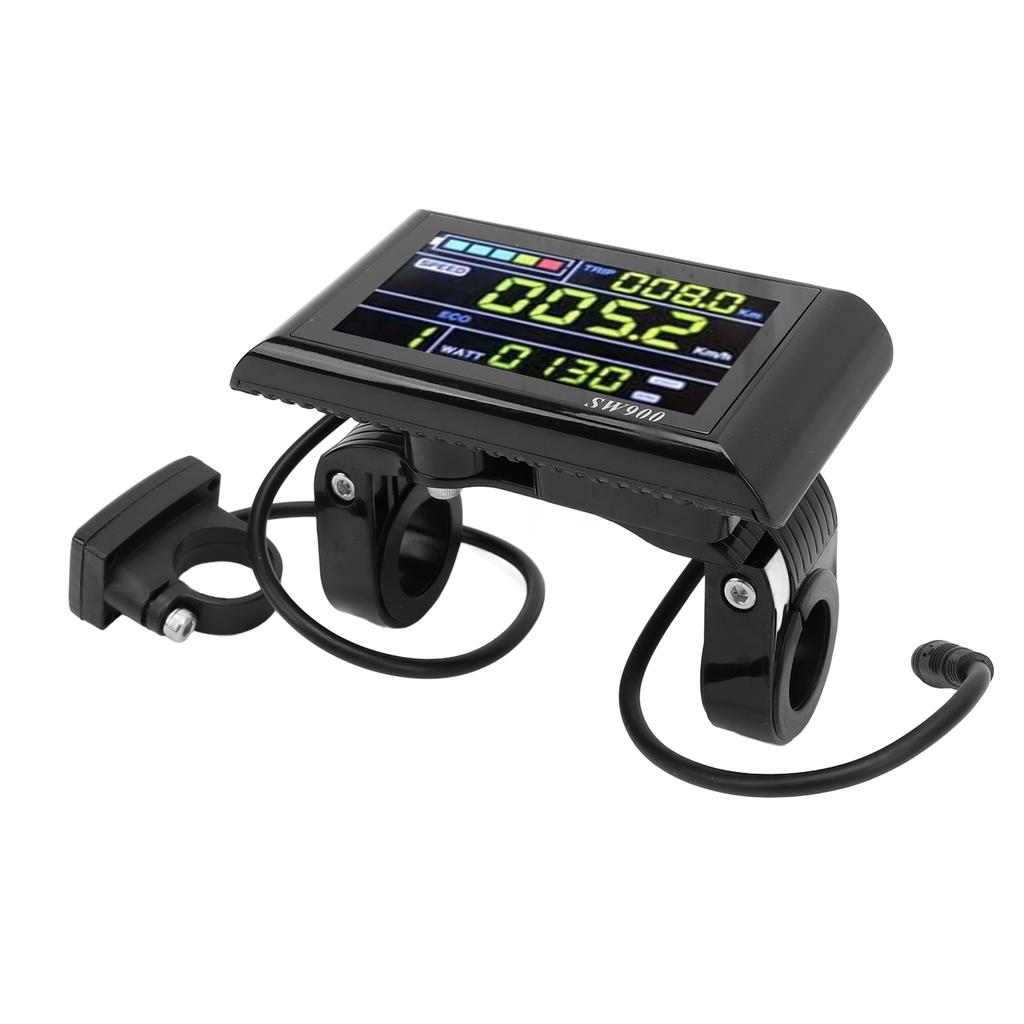 Electric Bike Panel LCD Display Control 6P Water Proof Meter 24V 36V 48V 60V Universal SW900