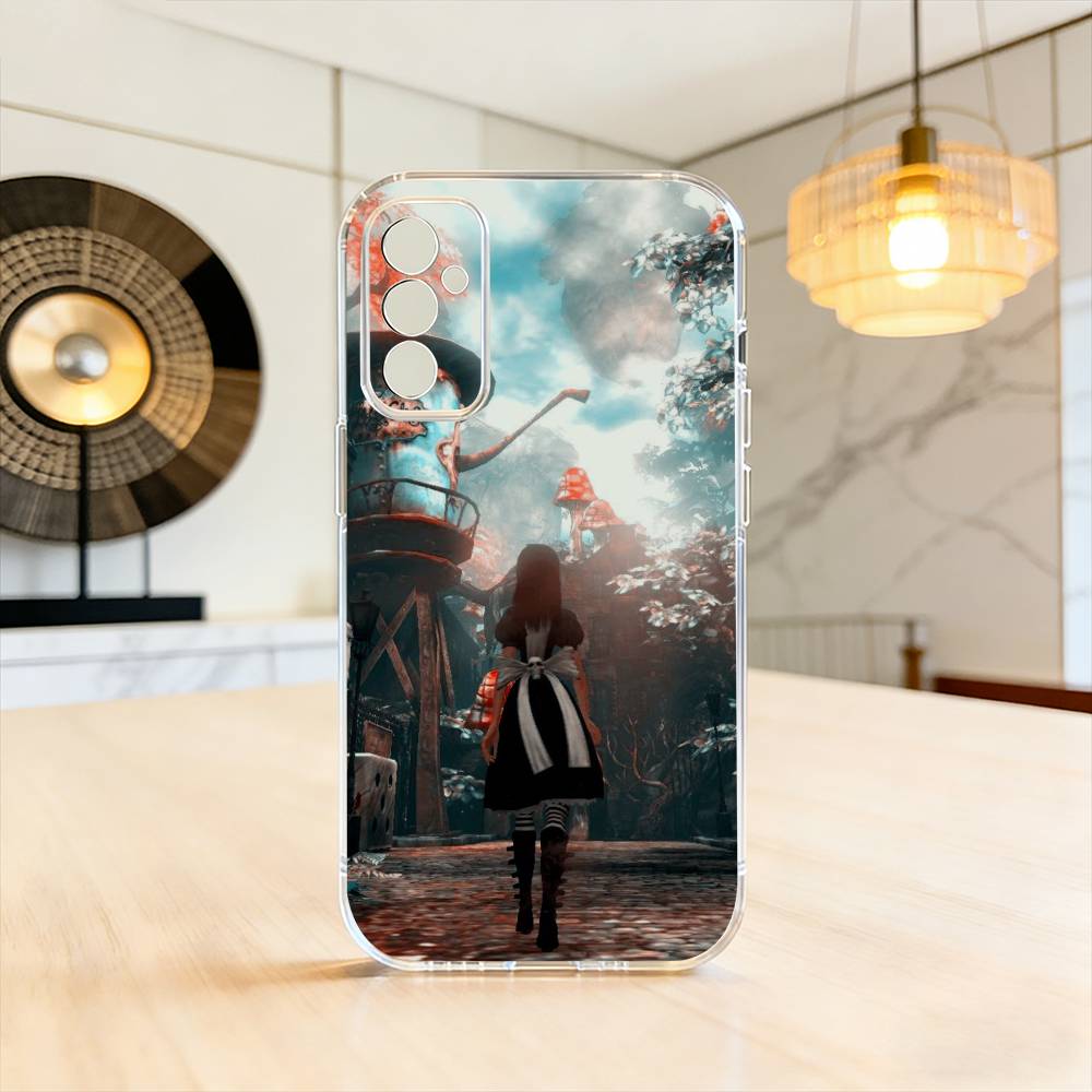 

Чехол для телефона A-Alice M-Madness R-Returns для Samsung A10, 12, 20, 21S, 30, 31, 40, 50, 51, 52, 70, 71 Прозрачная крышка Samsung a12