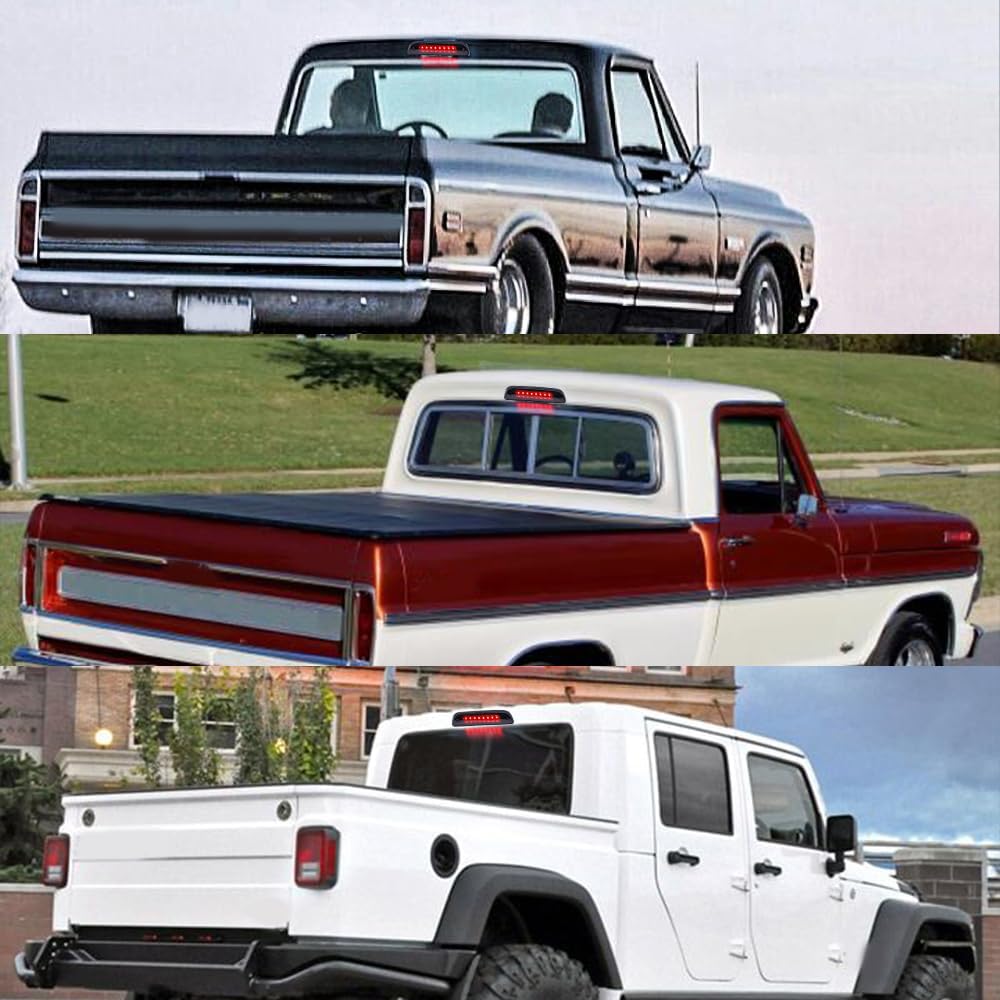 Stop 8 High Collision Third Brake Auxiliary Tail Compatible with Toyota Tacoma Set X-STYLE High-Mount Lamp, LEDs, 12V/24V, Brightness, Prevention,