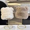 Cute Rex Rabbit Hair Bear Hat Women's Autumn and Winter Baotou Hat Thickened Cold-proof and Warm Plush Fur Hair Ear Protector Hat