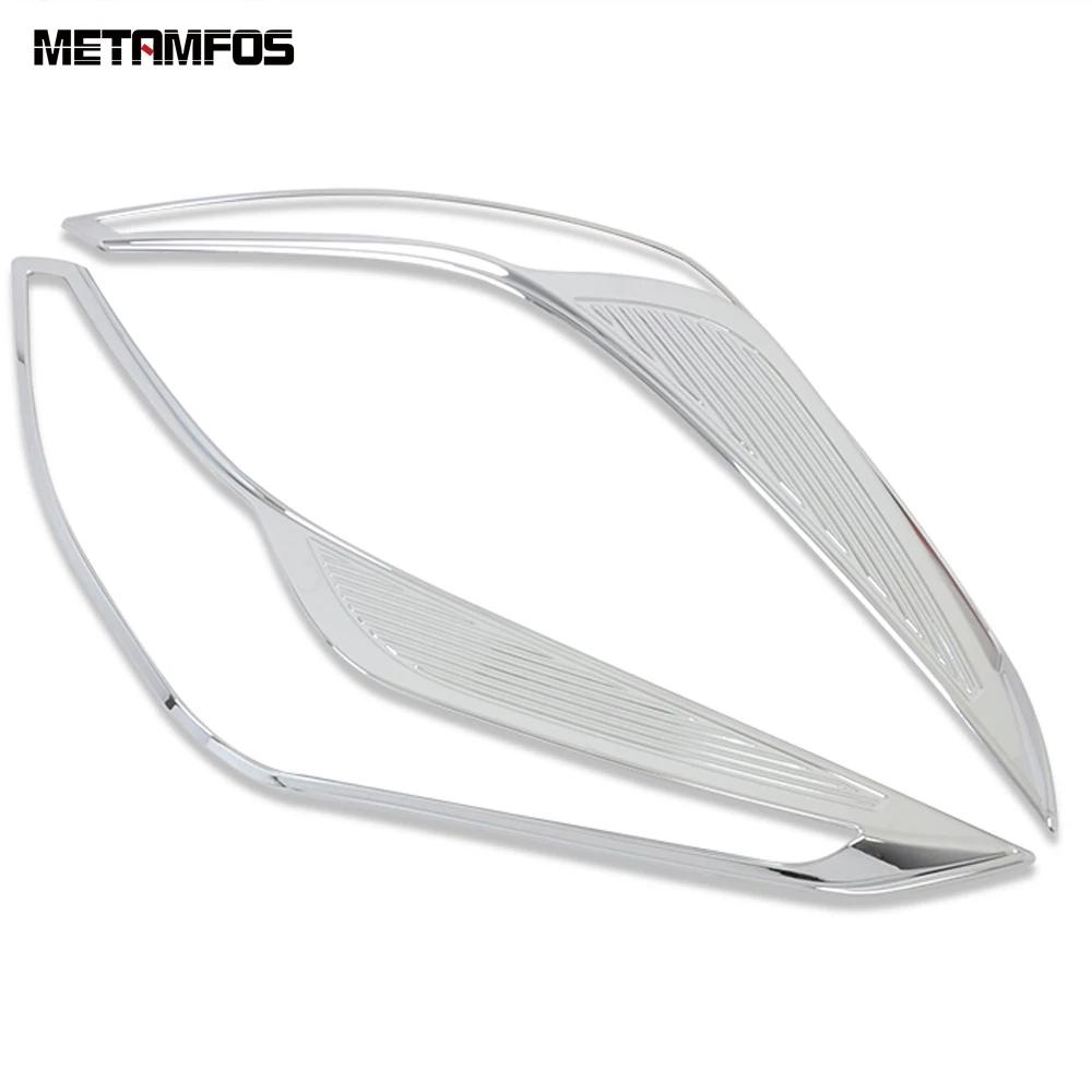 Head Light Lamp Cover Trim For Toyota Prius     Hatchback Chrome Front Headlight Frame Hood Exterior Accessories ABS Chrome Plastic
