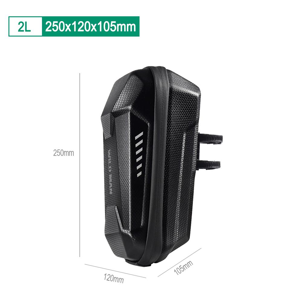WILD MAN Bicycle Bag Electric Scooter Skateboard EVA Hard Shell Case Bag for M365 Pro Cycling Equipment 2/3/4L
