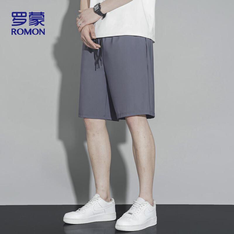 ROMON Men's Ice Silk Stretch Quick-Dry Casual Shorts K338