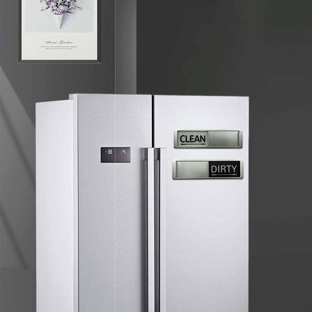 Ren Smutsig Diskmaskinsmagnet Indikatorskylt Repfri Enkel Skjutbar Kök