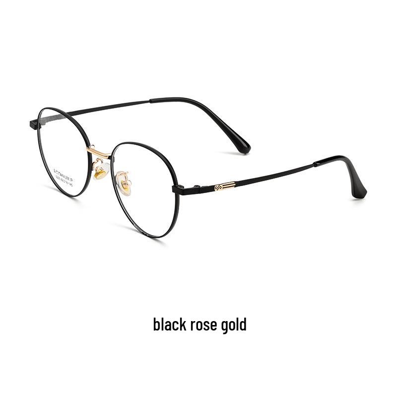 Casual Trend Ultralight Alloy Round Glasses: Comfortable Myopia Eyeglass Frames for Men and Women