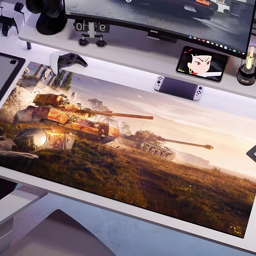 

Game World Of Tanks Mouse Pad Multiple Sizes Large Square Computer Office Game Table Mats Rubber Anti-slip Mousepads 600x300x2mm