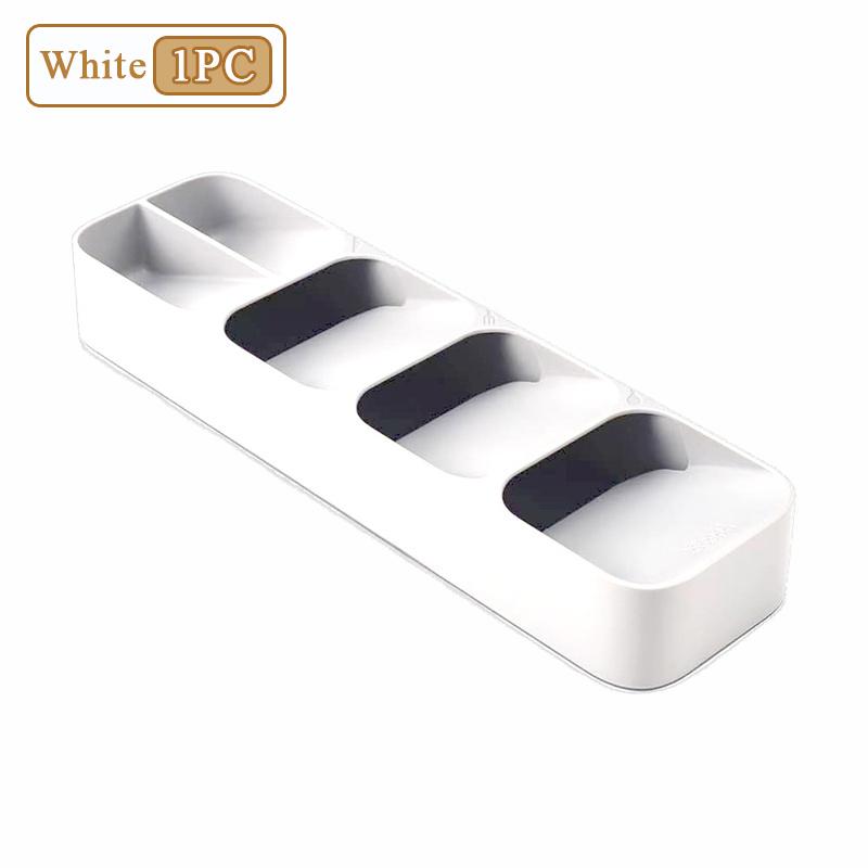 Многоцелевой лоток для хранения столовых приборов столовые приборы вилка ложка органайзер с отделениями кухонный ящик коробки для хранения по категориям 3760₽