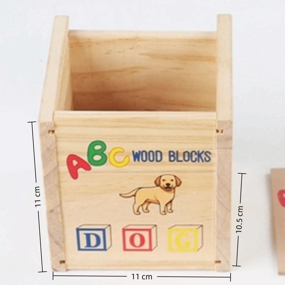 Multi-functional Letter Cognitive Toys 27-grain Stamping Blocks Cube Stacking Game  3-6 Years Old