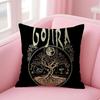 Band G-Gojira Cushion Cover Natural Linen Pillow Case Double-Sided Print Decorative Sofa Pillowcase Home Decor Gift
