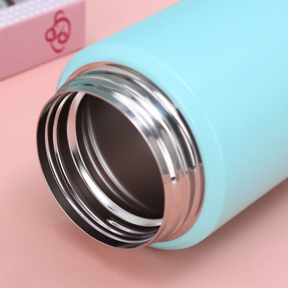 Stainless Steel Mini Thermos Cup Solid Color Thermal Water Bottle  Practical Gift