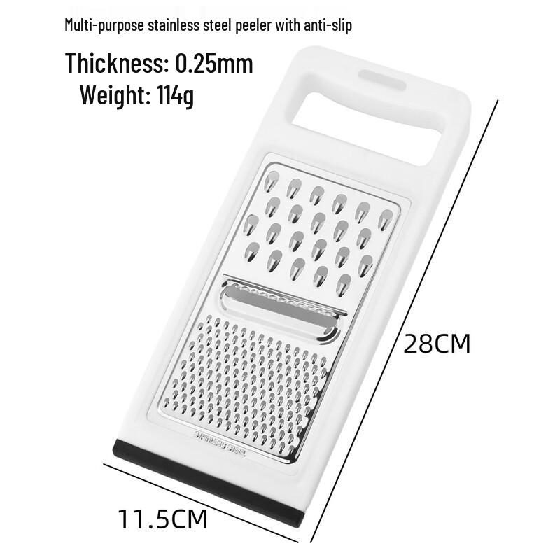 LISM Non-slip Stainless Steel 3-in-1 Grater Slicer
