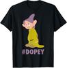Snow White Dopey Portrait Black TShirt