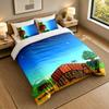 3-teiliges Bettwäsche-SetStardew Valley Weiche Bettwäsche und zwei Kissenbezüge Heim-Schlafzimmer-Dekoration