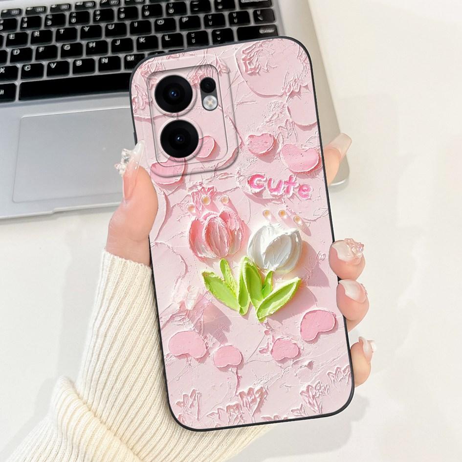 For Oppo Reno 13F 2025 Case Cute Rabbit Panda Flower Soft Silicone Shockproof Cover For OPPO Reno13 FS Fundas RENO13F Phone Case