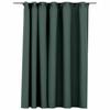 VidaXL Linen-look Blackout Curtain with Hooks Green 290x245 Cm
