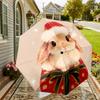 Christmas Bunny Gift Umbrella: A Festive, Auto-Opening Protection for Outdoor Adventures and Travel Essentials 024