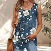 Womens Casual O Neck Loose Color Sleeveless Top T-shirt Summer Tank Tops For Women Tank Camisole Sleeveless Basic Tops
