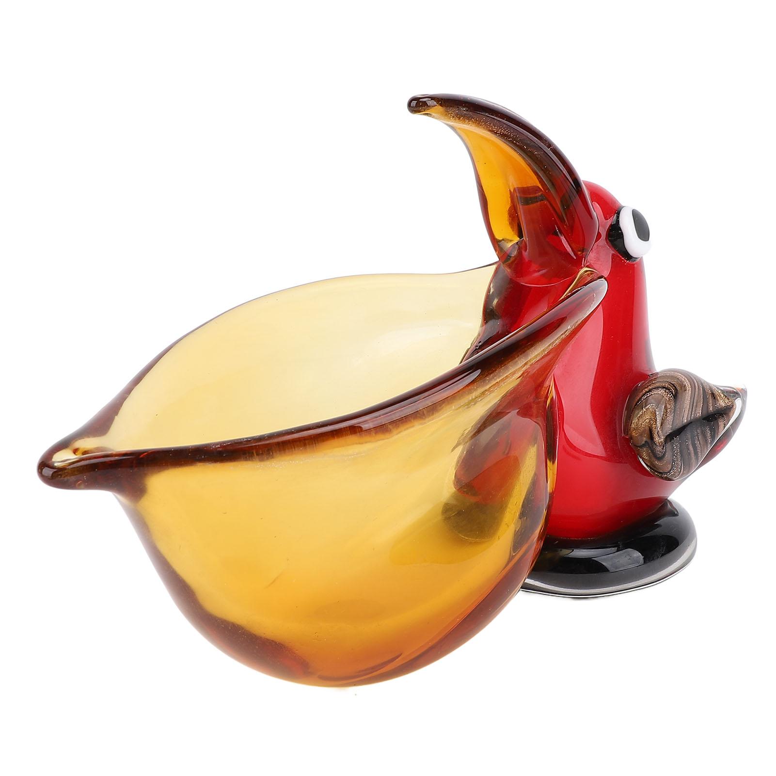 

Статуэтка птицы с большим клювом, фигурка животного, настольная стеклянная чаша для сладостей, хранения ключей и украшения дома