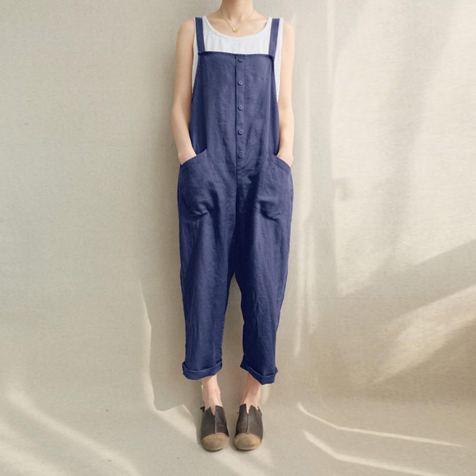 

New Summer Leisure Casual Loose High Waist Women s Dome Vintage L синий