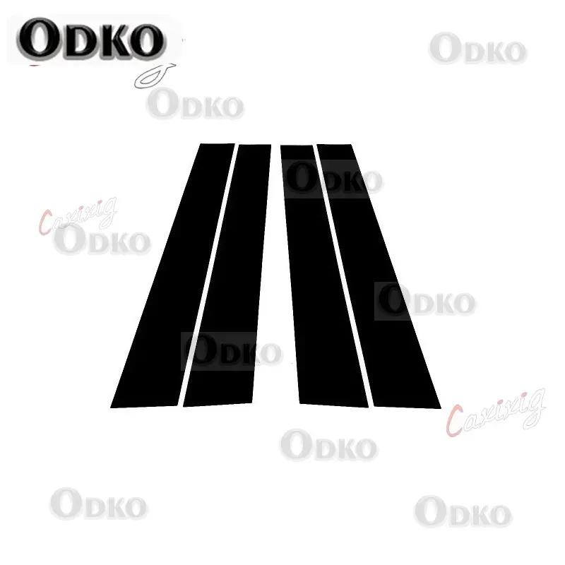 4ks Lesklá černá Lišta okenního sloupku dveří auta Dekorativní krycí lišta Pro Dodge Ram 1500 2500 3500 2009-2018 Samolepky na auto