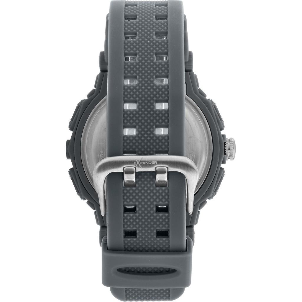 Sector Ex-09 Silikonarmband Silbernes Zifferblatt Quarz R3251296003 Herrenuhr