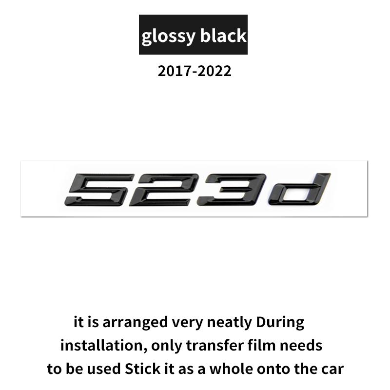 Suitable for BMW 5 Series G60 G30 F10 F11 520d 525i G61 530d 530e 540i 528 535i GT F07 rear emblem car logo numerical letters
