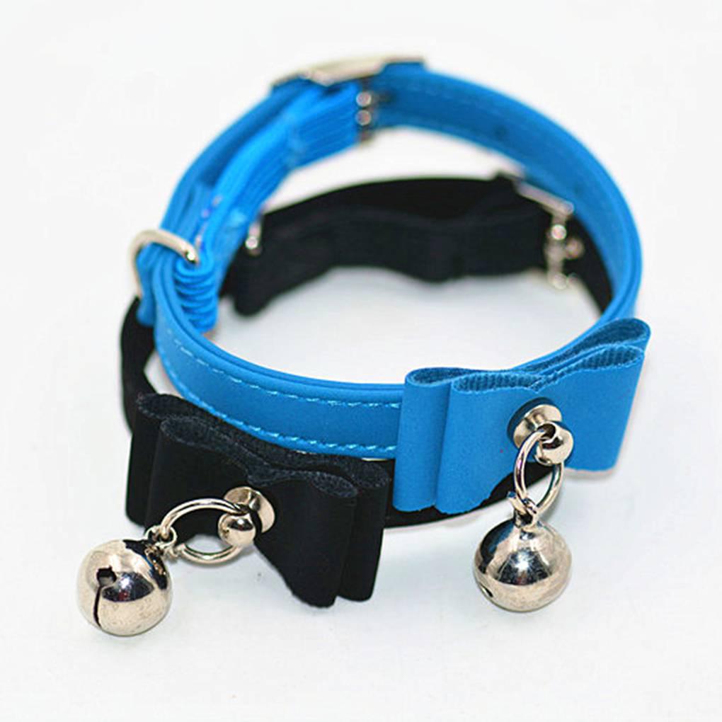 Soft Pet Cat Kitten Puppy Collar Adjustable Safety Buckle Neck Strap Bell