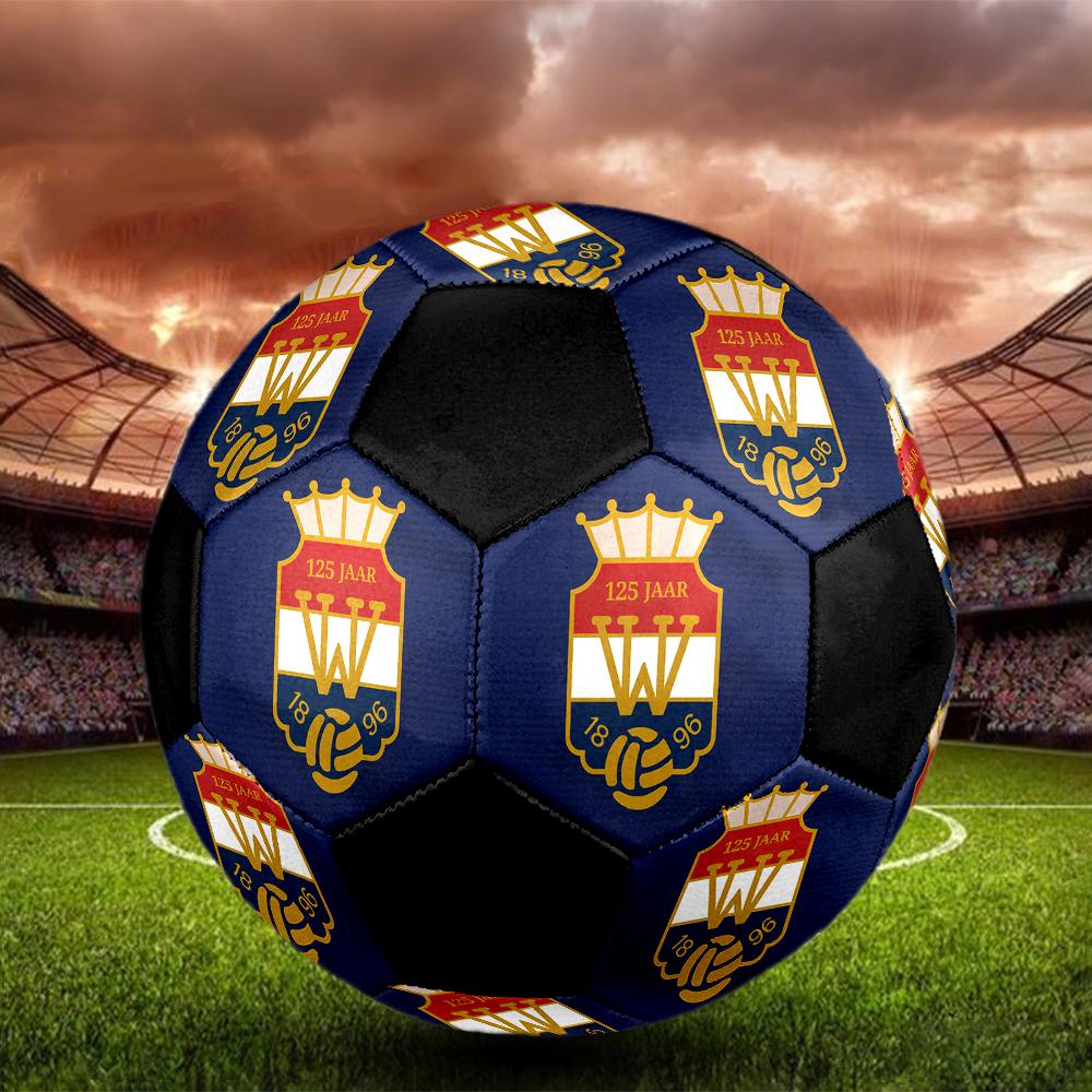 SIZE 5 Willem II Soccer Ball Colorful All Ages Machine Stitched PVC Competition Ready Durable High-Bounce