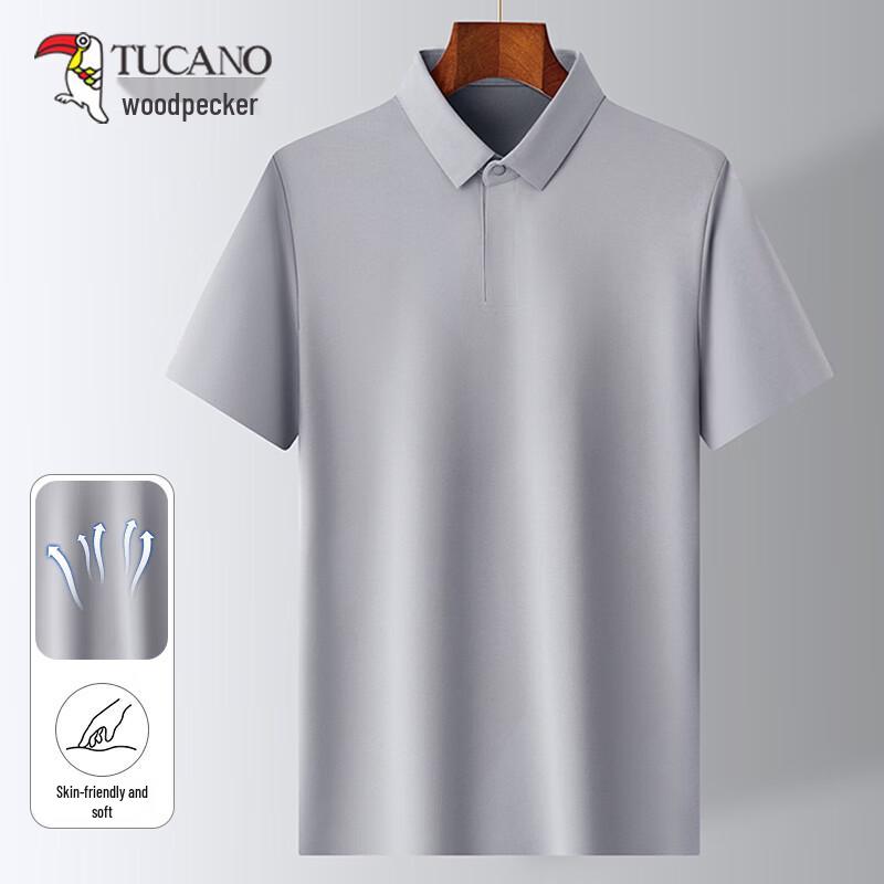 TUCANO Men s Silk Blend Short Sleeve Polo Shirt L