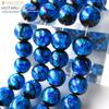 [GOLD STONE] Glow-in-the-dark Firefly Glass Beads, 12mm, Approximately 37cm Long, Blue, Type C, Glass Beads, Okinawa Souvenir