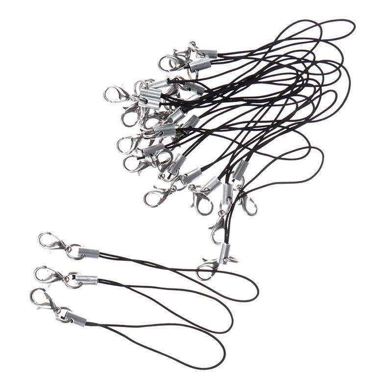 

10pcs Nylon Wrist Strap Lanyard For Camera Cell Phone IPod USB Mp3 Mp4 Keychains Hooks Mobile phone Strap Keyring Key Ring