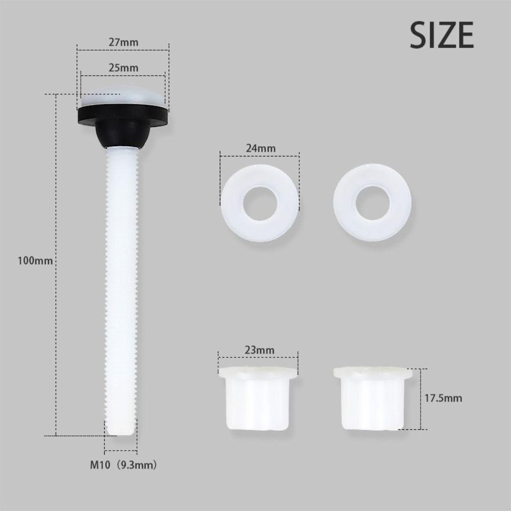 2pcs Leak Proof Toilet Tank Screws Rust Proof Toilet Repair Kit for Toilet Repair