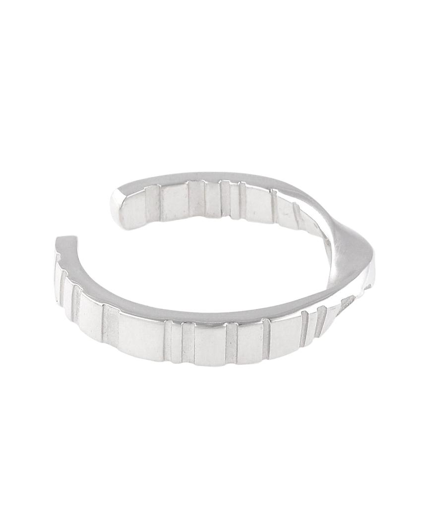 Paul Smith Stripe Open Ring 240904200000WF "Shadow Emboss"