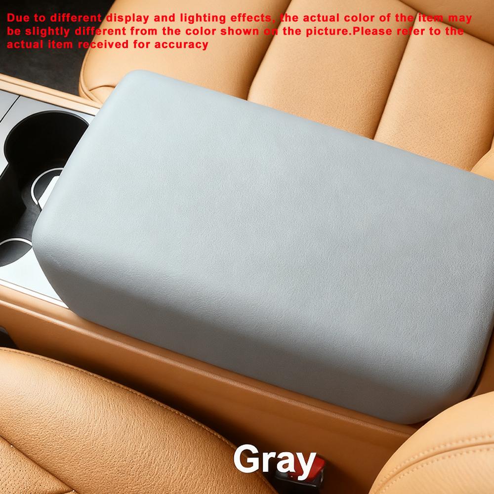 Car Central Console Cover Armrest Box Cover Protection TPE Car Decal Modification Accessories for Tesla Model 3 Model Y