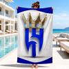 Blue Football Team Beach Towel, Microfiber Beach Towel, Perfect For Pool, Beach, Travel, Home Decor Beach Party Fan Gifts