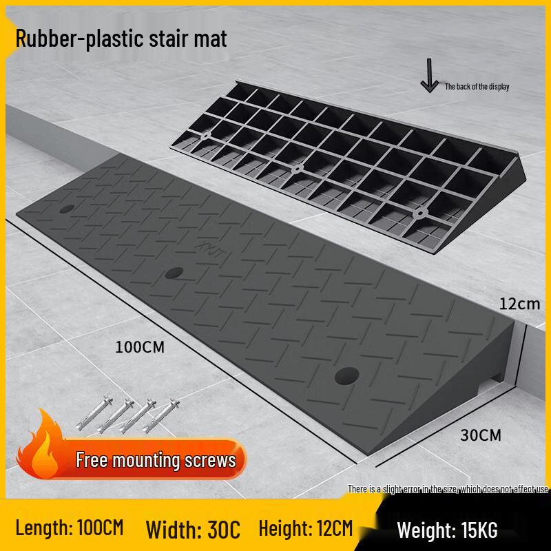 Heavy-Duty Rubber Curb Ramp