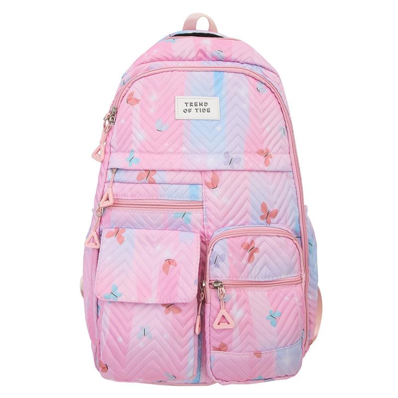 

Школьный рюкзак для учеников 3-6 классов, легкий дышащий рюкзак, большая вместимость, детский рюкзак с принтом розовый