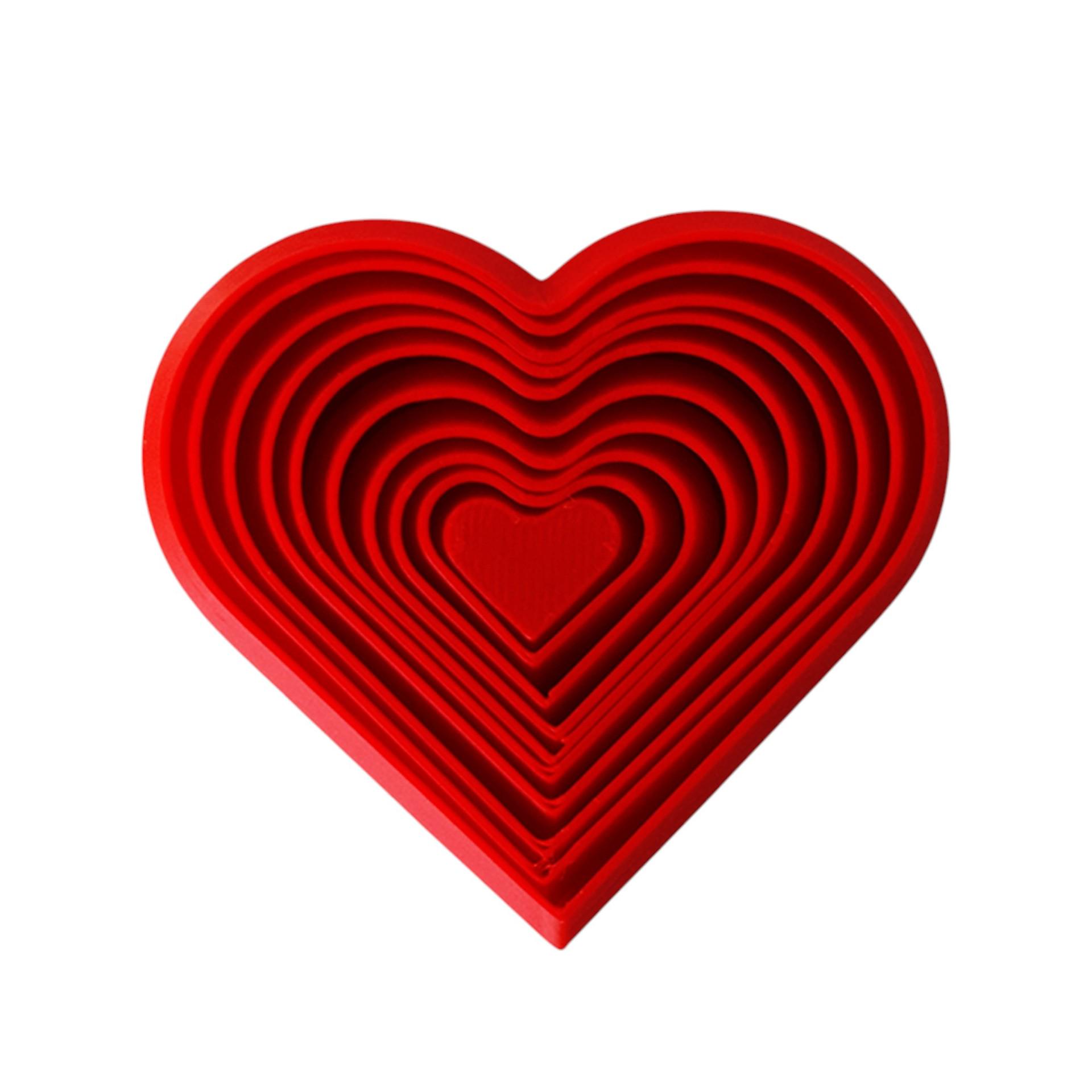 

Valentine s Day 3D Heart Stress Relief Ornament Gift Red