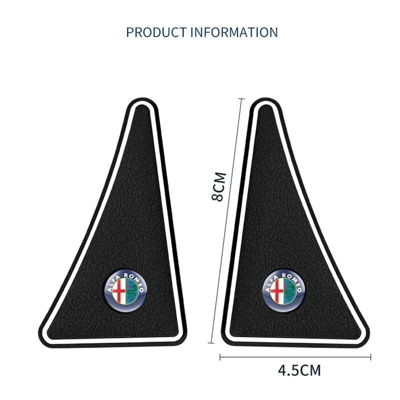 2pcs Car Door Corner Covers Anti-collision Protector Stickers For Alfa Romeo GT 147 159 156 166 Giulietta Tonale Volante 8C