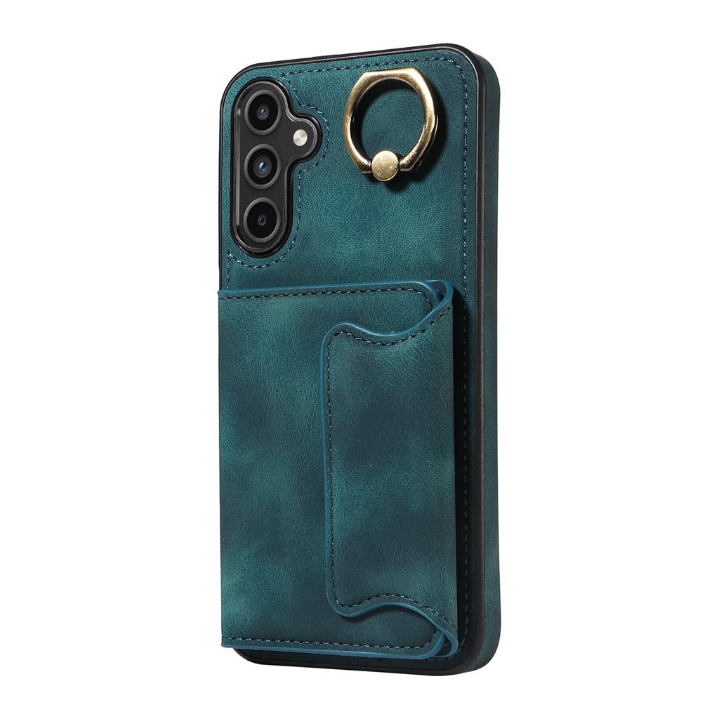 For Samsung Galaxy A15 (4G),Samsung Galaxy A15 5G Ring Bracket Card Holder Slots Cover Phone Case