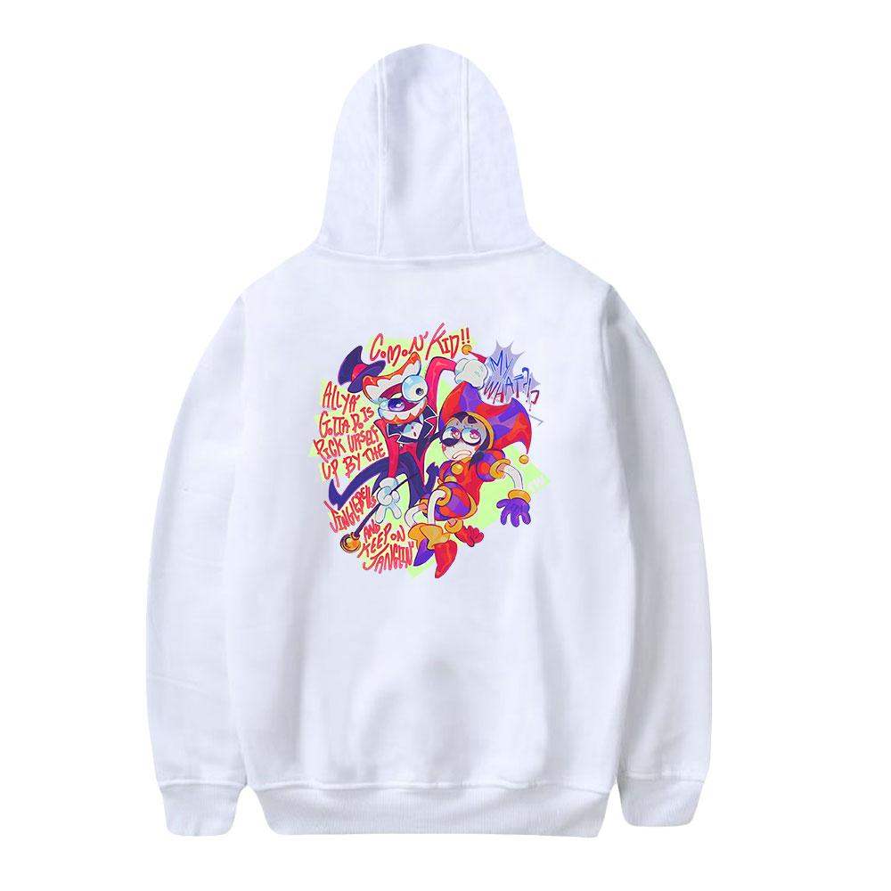 Mens Womens Hoodie The Amazing Digital Circus Hoodies Anime Streetwear Casual Printed Hooded Pullover Sweatshirts
