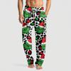 Men's Knitted Fashion Print Pocket Casual Pants Pajama Pants