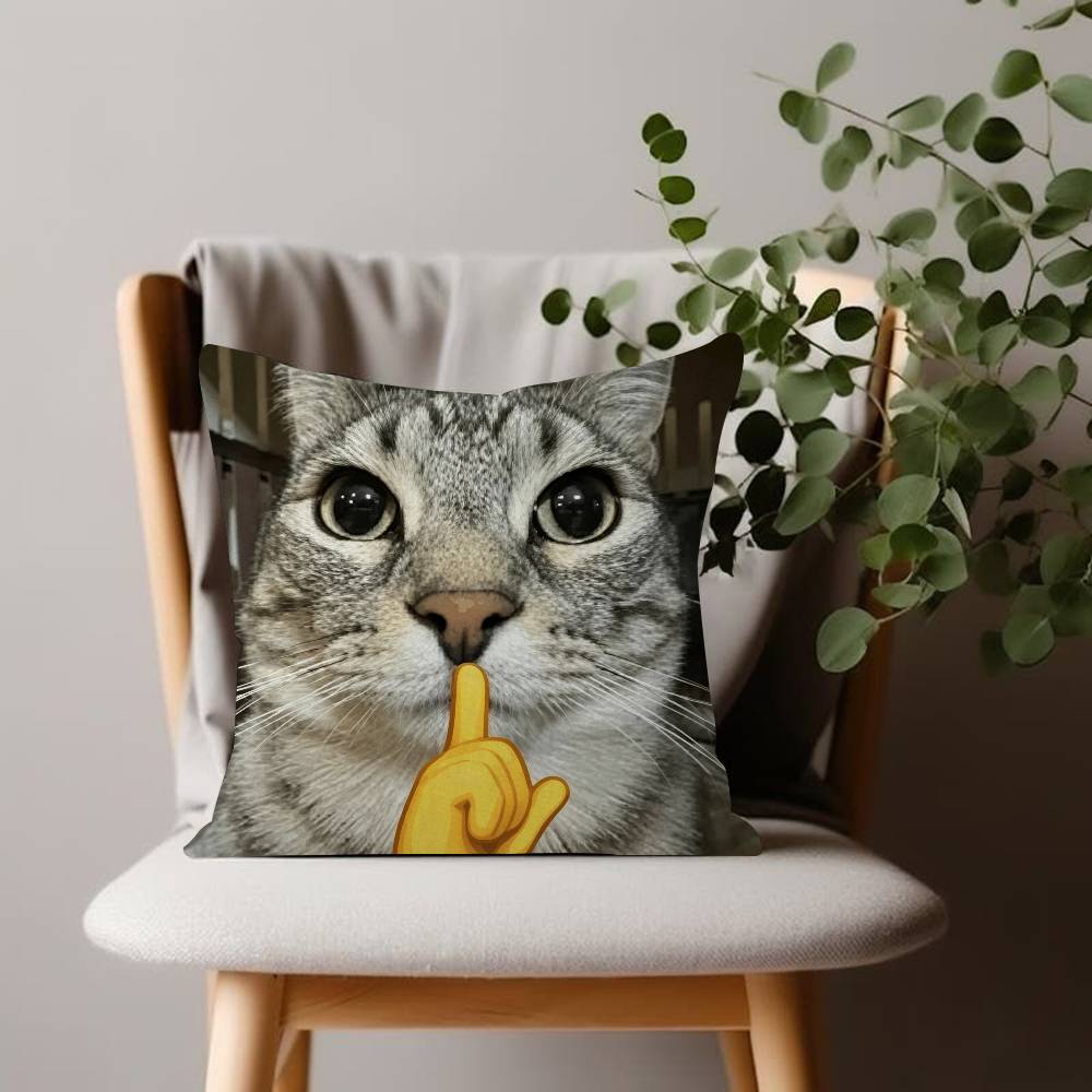 Cat Funny Pillow Cushion Cover Pillowcase Living Room Sofa Home decorative pillowcase