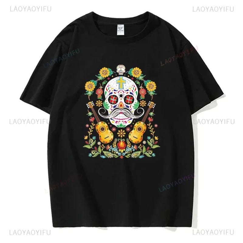 Mexický Den mrtvých ''DÍA DE LOS MUERTOS'' Tištěné tričko Pánské grafické tričko Ležérní pohodlná trička na léto Dámské oblečení