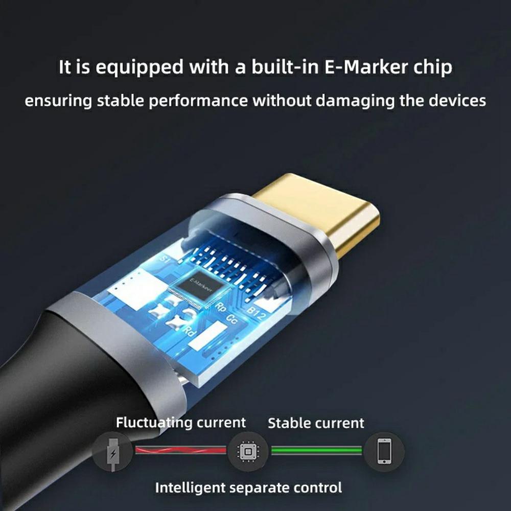 3m Aluminum Alloy Type-C Male to Female Extension Cable USB3.1 Gen2 Data Cable 4K/60HZ Video Support 10Gbps Data Transfer