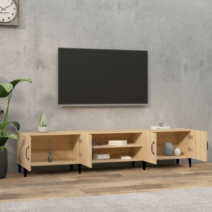 VidaXL TV Furniture Sonoma Oak 180x31.5x40 Cm Engineered Wood 816267