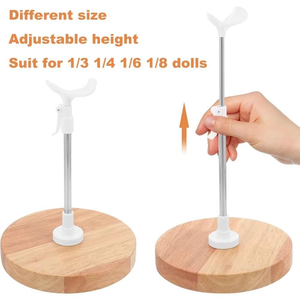 Wooden Base Doll Stand 1/3 1/4 1/6 1/8 Doll Bracket Doll Display Holder  Dolls Accessories