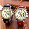 Rio Grande Retro Antique Chronograph Watch with Thick Leather Band Men's (Green) ZM-WATCH4902-GR