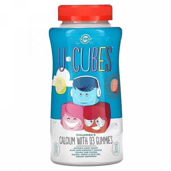 

Solgar - U-Cubes™ Children s Calcium with D3, 250 mg/300 IU 120 Gummies